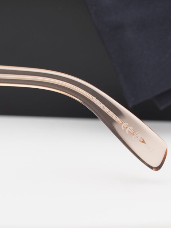 Saint Laurent SL181 LOU LOU 020 Heart Sunglasses - Nude / Brown